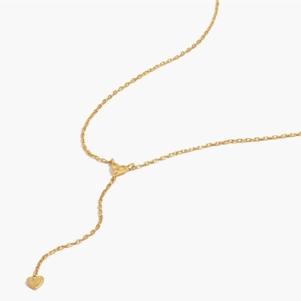 Madewell | Hammered Heart Lariat Necklace